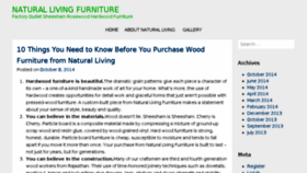 What Naturallivingfurniture.wordpress.com website looked like in 2018 (6 years ago)