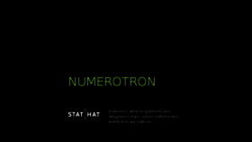 What Numerotron.com website looked like in 2018 (6 years ago)