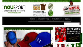 What Nousport.com website looked like in 2018 (6 years ago)
