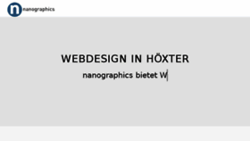 What Nanographics.de website looked like in 2018 (6 years ago)