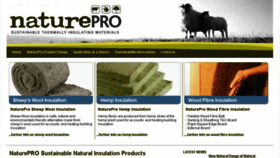 What Natureproinsulation.co.uk website looked like in 2018 (6 years ago)