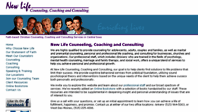 What Newlife-counseling.com website looked like in 2018 (6 years ago)