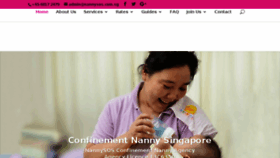 What Nannysos.com.sg website looked like in 2018 (6 years ago)