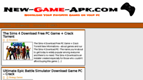 What New-game-apk.com website looked like in 2018 (6 years ago)