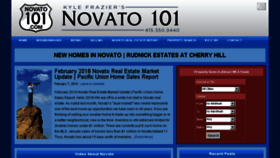 What Novato101.com website looked like in 2018 (6 years ago)