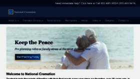 What Nationalcremation.com website looked like in 2018 (6 years ago)