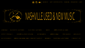 What Nashvilleusedandnewmusic.com website looked like in 2018 (6 years ago)