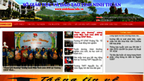What Ninhthuan.edu.vn website looked like in 2018 (6 years ago)