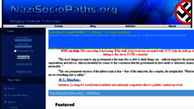 What Nazisociopaths.org website looked like in 2018 (7 years ago)