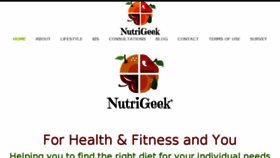 What Nutrigeek.org website looked like in 2018 (6 years ago)