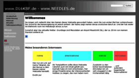 What Needles.de website looked like in 2018 (6 years ago)