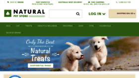 What Naturalpetstore.com.au website looked like in 2018 (6 years ago)