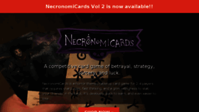 What Necronomicards.com website looked like in 2018 (6 years ago)