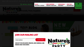 What Naturesparty.com website looked like in 2018 (6 years ago)