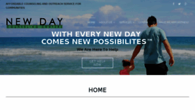 What Newdaycenters.org website looked like in 2018 (6 years ago)