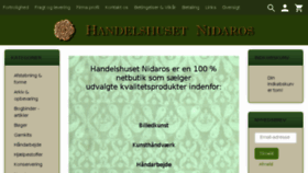What Nidaros-handel.dk website looked like in 2018 (6 years ago)