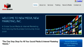 What Newmedianewmarketing.com website looked like in 2018 (6 years ago)