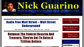What Nickguarino.com website looked like in 2018 (6 years ago)