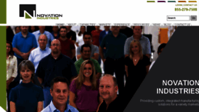 What Novationindustries.com website looked like in 2018 (6 years ago)