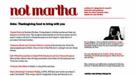 What Notmartha.org website looked like in 2018 (6 years ago)