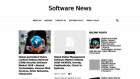 What Newsofsoftware.com website looked like in 2018 (6 years ago)