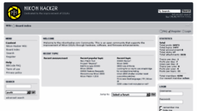What Nikonhacker.com website looked like in 2018 (6 years ago)