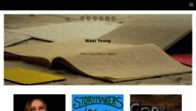 What Nikkiyoung.co.uk website looked like in 2018 (6 years ago)