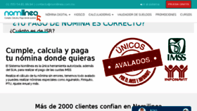 What Nomilinea.mx website looked like in 2018 (6 years ago)