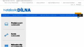 What Notebookdilna.cz website looked like in 2018 (6 years ago)