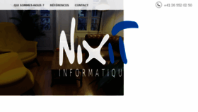 What Nixit.ch website looked like in 2018 (6 years ago)