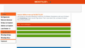 What Nickstyler.de website looked like in 2018 (6 years ago)