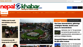 What Nepalekhabar.com website looked like in 2018 (6 years ago)
