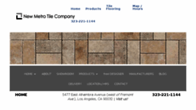 What Newmetrotile.com website looked like in 2018 (6 years ago)