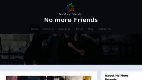 What Nomorefriends.net website looked like in 2018 (6 years ago)