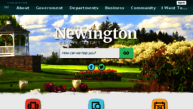 What Newingtonct.gov website looked like in 2018 (6 years ago)