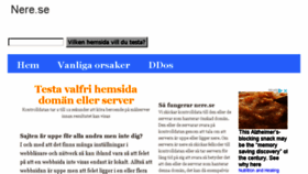 What Nere.se website looked like in 2018 (6 years ago)