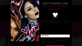 What Nyxcosmetics.be website looked like in 2018 (6 years ago)
