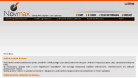 What Novmax.pl website looked like in 2018 (6 years ago)