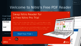 What Nitroreader.com website looked like in 2018 (6 years ago)