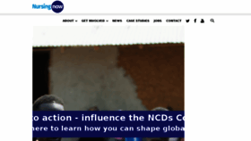 What Nursingnow.org website looked like in 2018 (6 years ago)