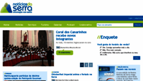 What Noticiasdaserra.com.br website looked like in 2018 (6 years ago)