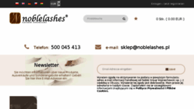 What Noble-lashes.de website looked like in 2018 (6 years ago)