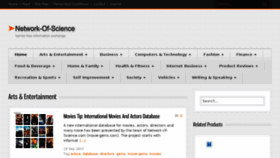 What Network-of-science.com website looked like in 2018 (6 years ago)
