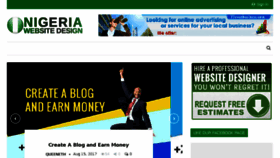 What Nigeriawebsitedesign.com website looked like in 2018 (6 years ago)