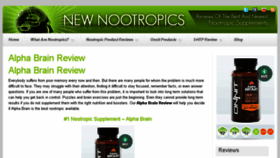 What Newnootropics.net website looked like in 2018 (6 years ago)