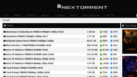 What Nextorrent.tv website looked like in 2018 (6 years ago)
