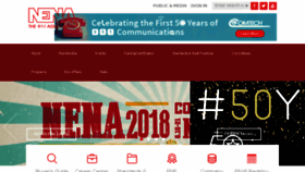 What Nena.org website looked like in 2018 (6 years ago)