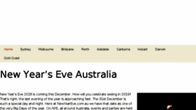 What Newyearseve.com.au website looked like in 2018 (6 years ago)