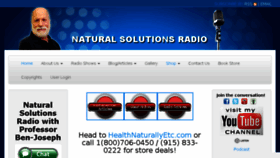 What Naturalsolutionsradio.com website looked like in 2018 (6 years ago)