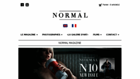 What Normal-magazine.com website looked like in 2018 (7 years ago)